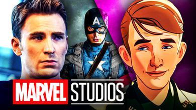Chris Evans Captain America Animated Steve Rogers Marvel logo