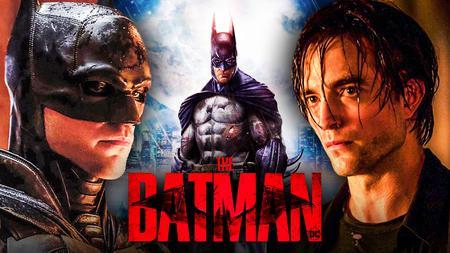 The Batman logo, Robert Pattinson as Batman